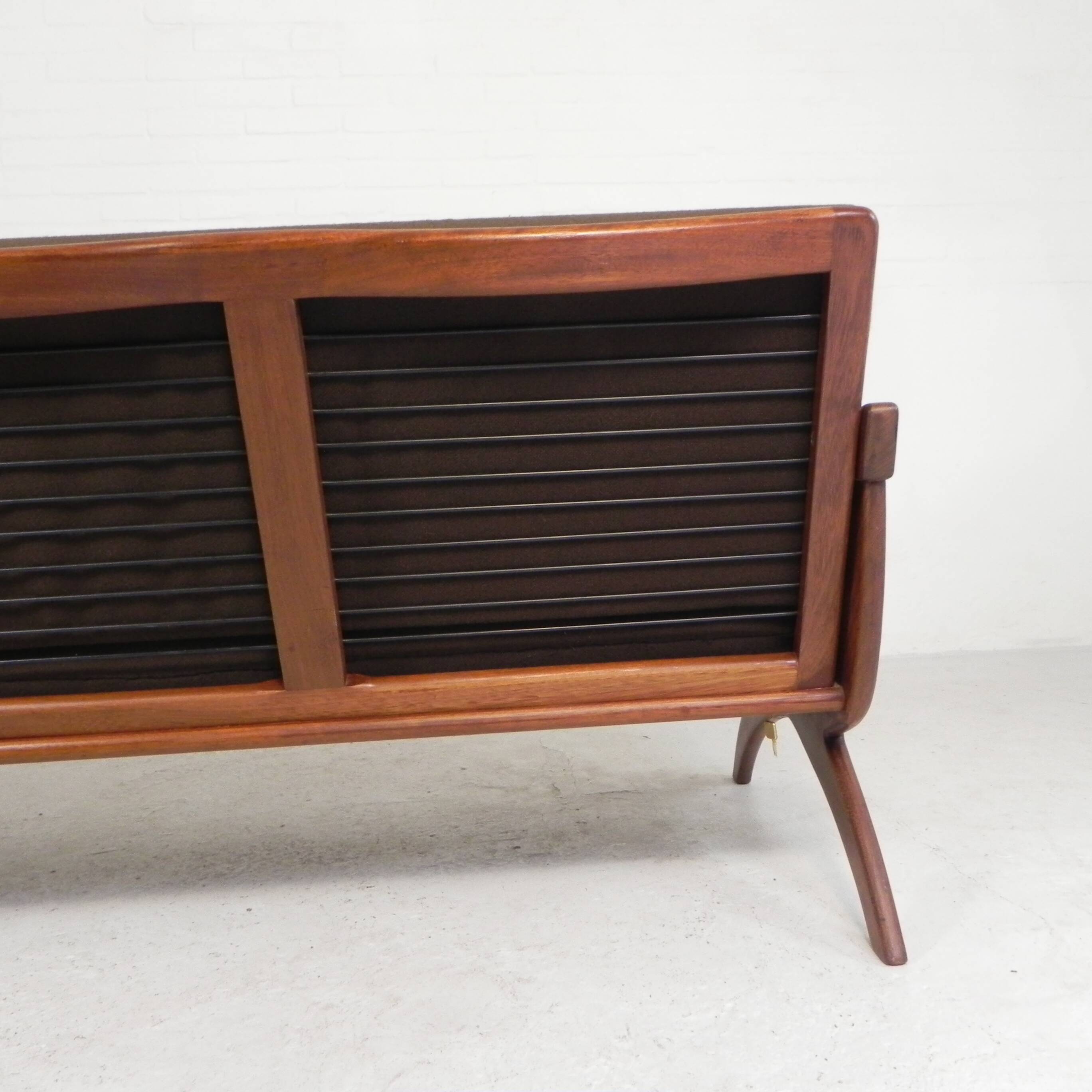 Three-seater teak sofa from De Ster Geldermalsen Gelderland, 1960s.