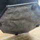 Black leather swivel chair, Artifort style