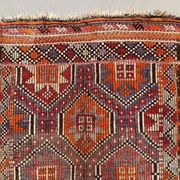 Vintage Turkish kilim rug 150x92 cm wool kelim, medium 2489