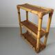 Rattan canning shelf, bamboo 60s 70s