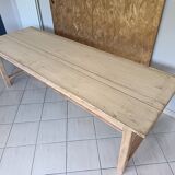 Renovated solid wood farmhouse table
