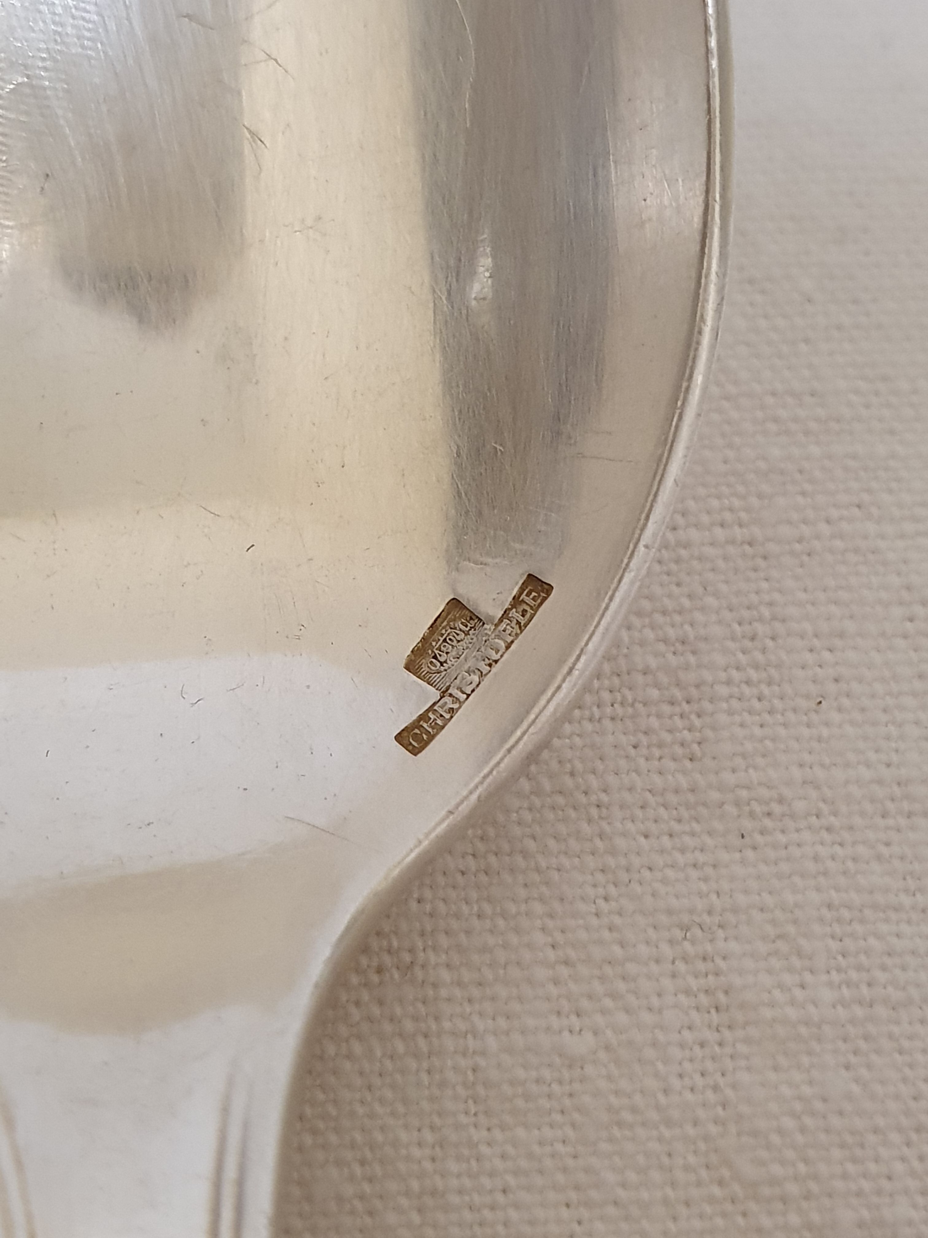 24 silver metal cutlery Christofle Art Deco