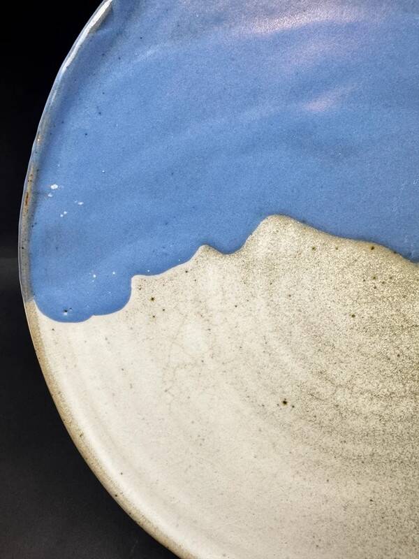 Decorative glazed ceramic dish, circa 1950-60