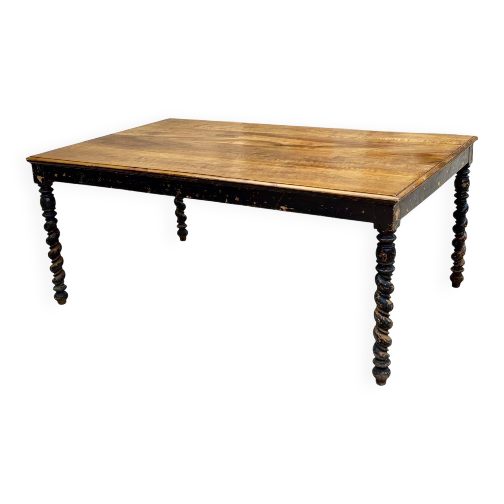 Walnut wood dining table
