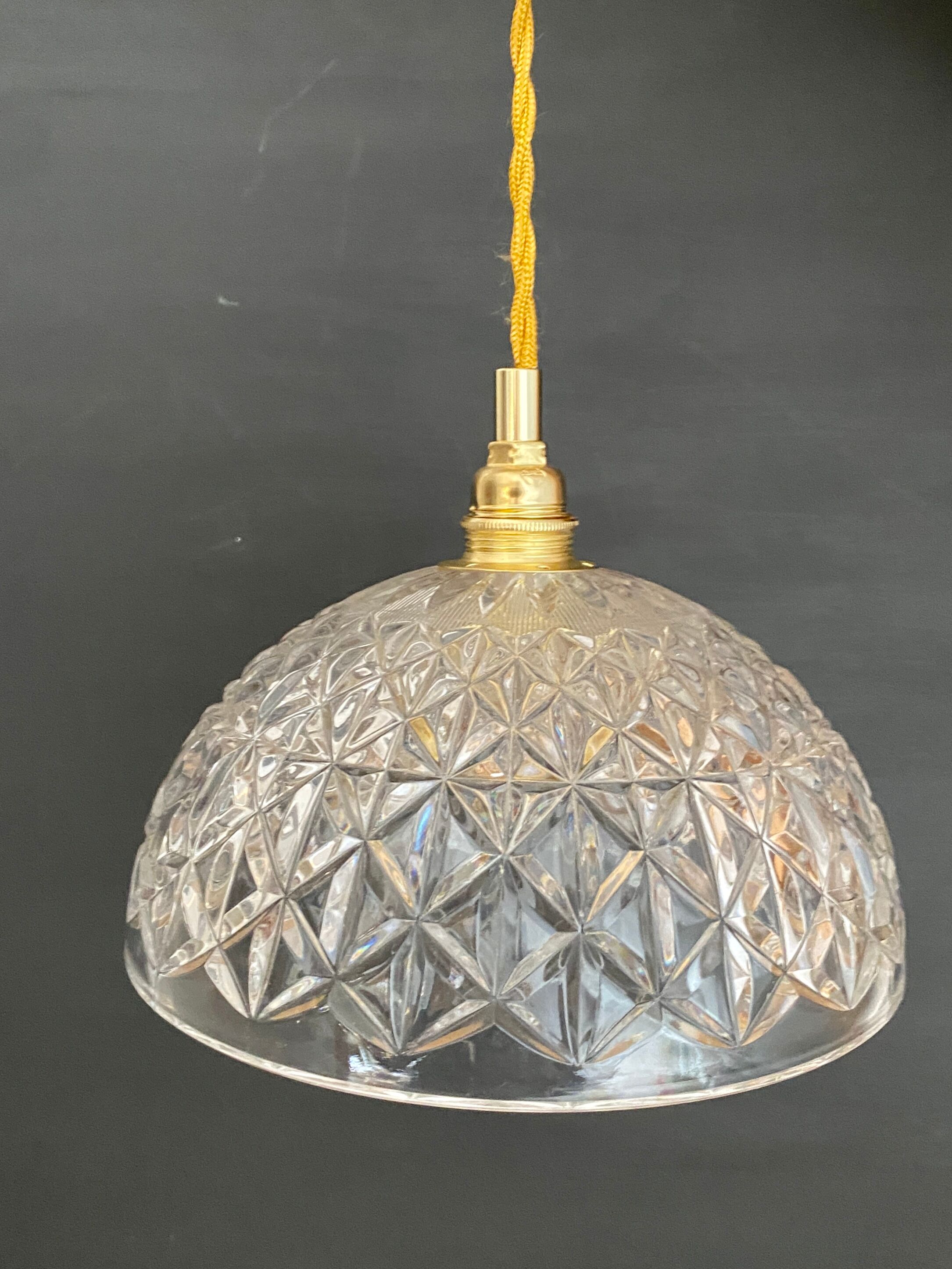 Vintage glass lampshade pendant lamp