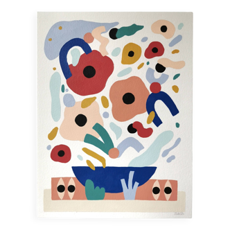 Acrylic on paper - AND LET IT JUMP!