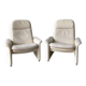Exceptional and rare Pair of De Sede DS-50 adjustable Lounge Chairs