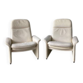 Exceptionnelle et rare paire de chaises longues réglables De Sede DS-50