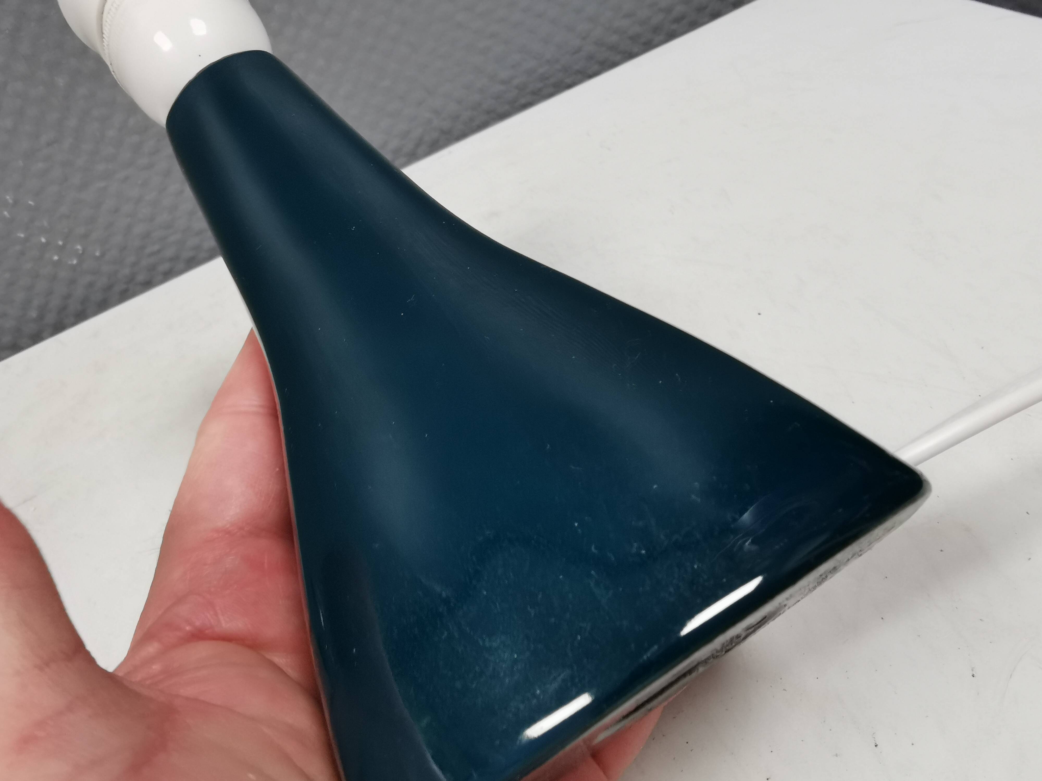 Small and rare LYFA ceramic table lamp, Denmark, 1970s.