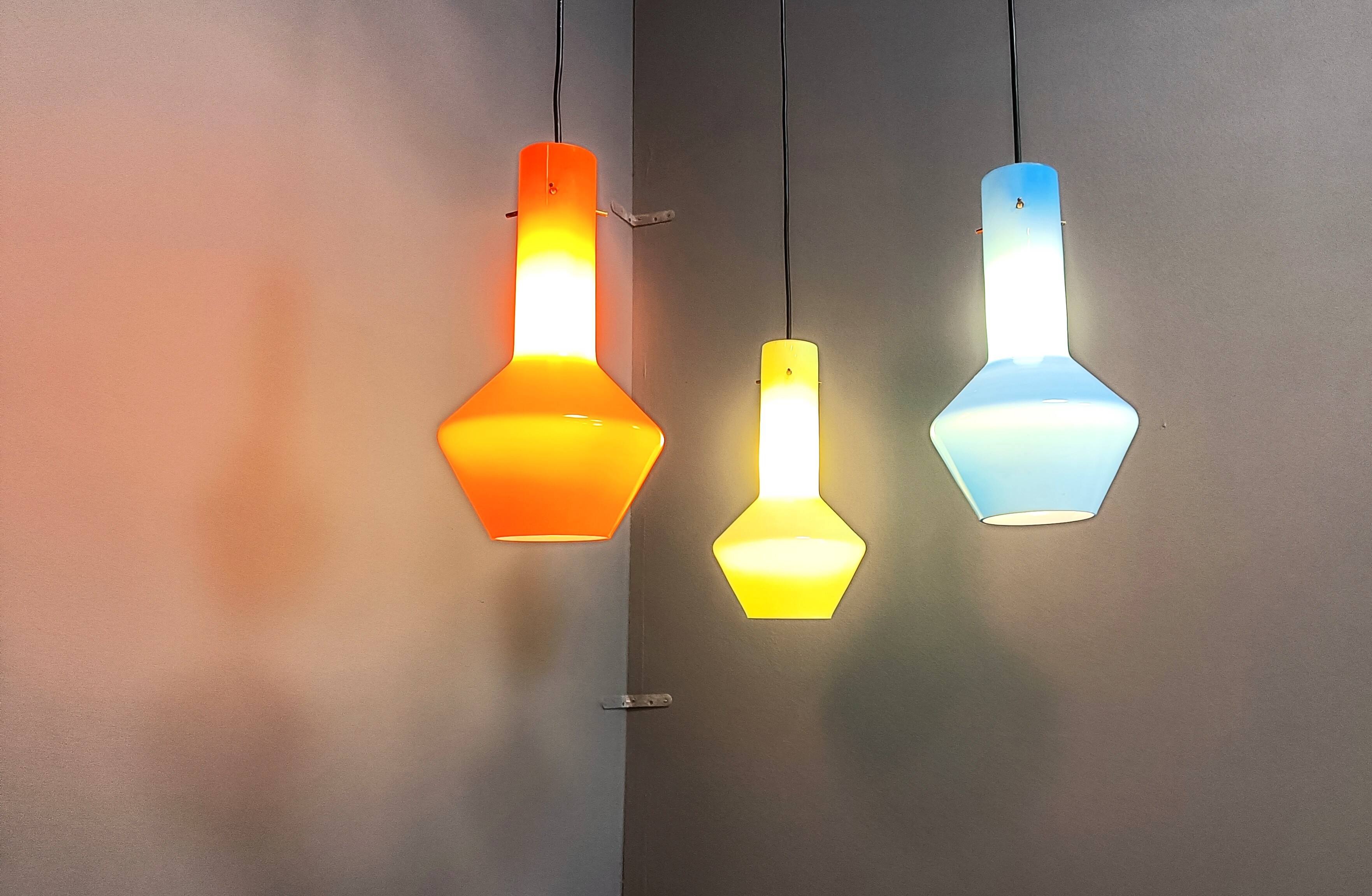 Vintage italian murano glass chandelier, 1960s