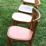 Série de 4 chaises bistrot dépareillées