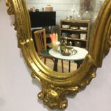 Golden baroque mirror