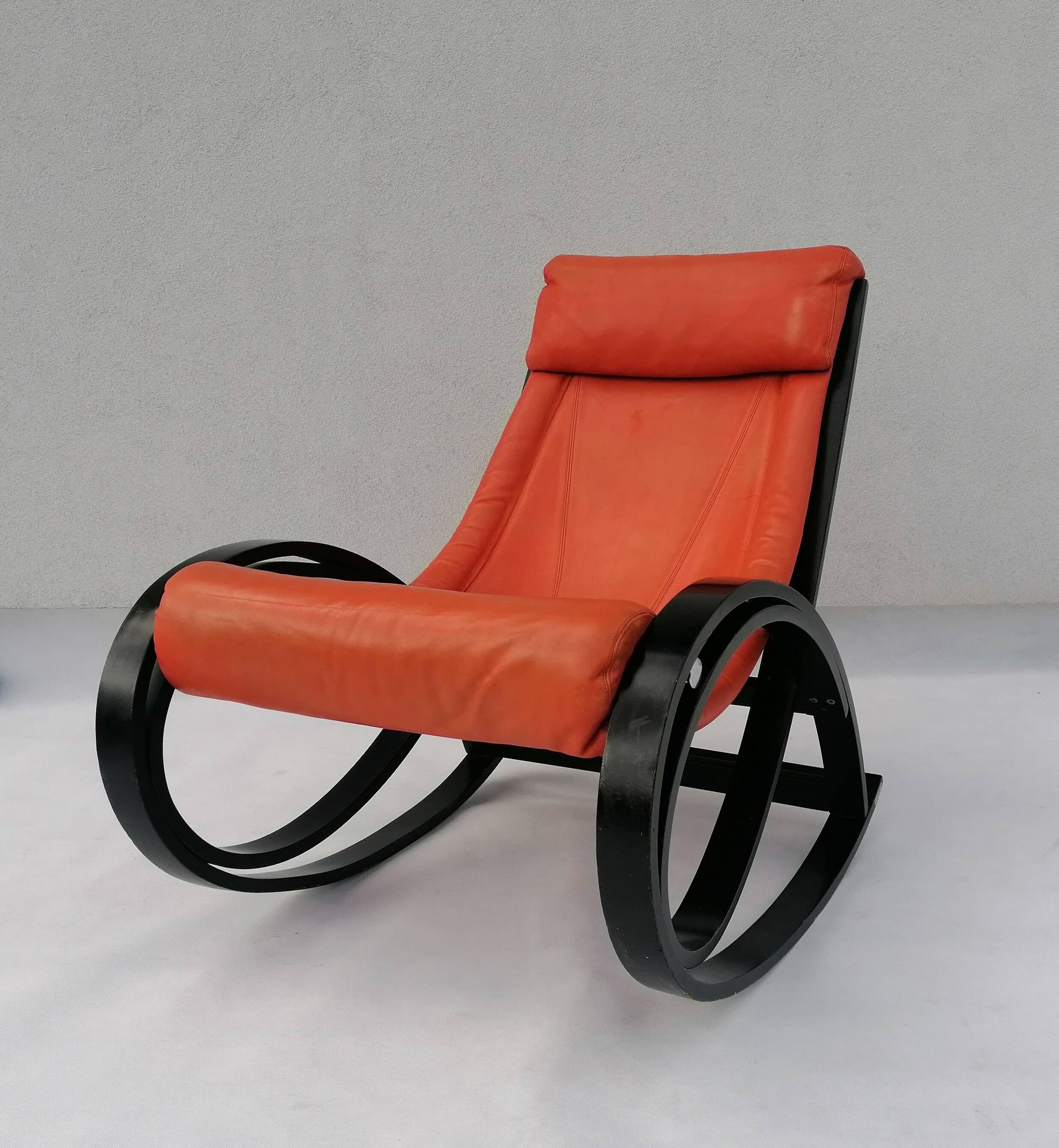 Sgarsul Rocking Chair by Gae Aulenti for Poltronova, 1960s.