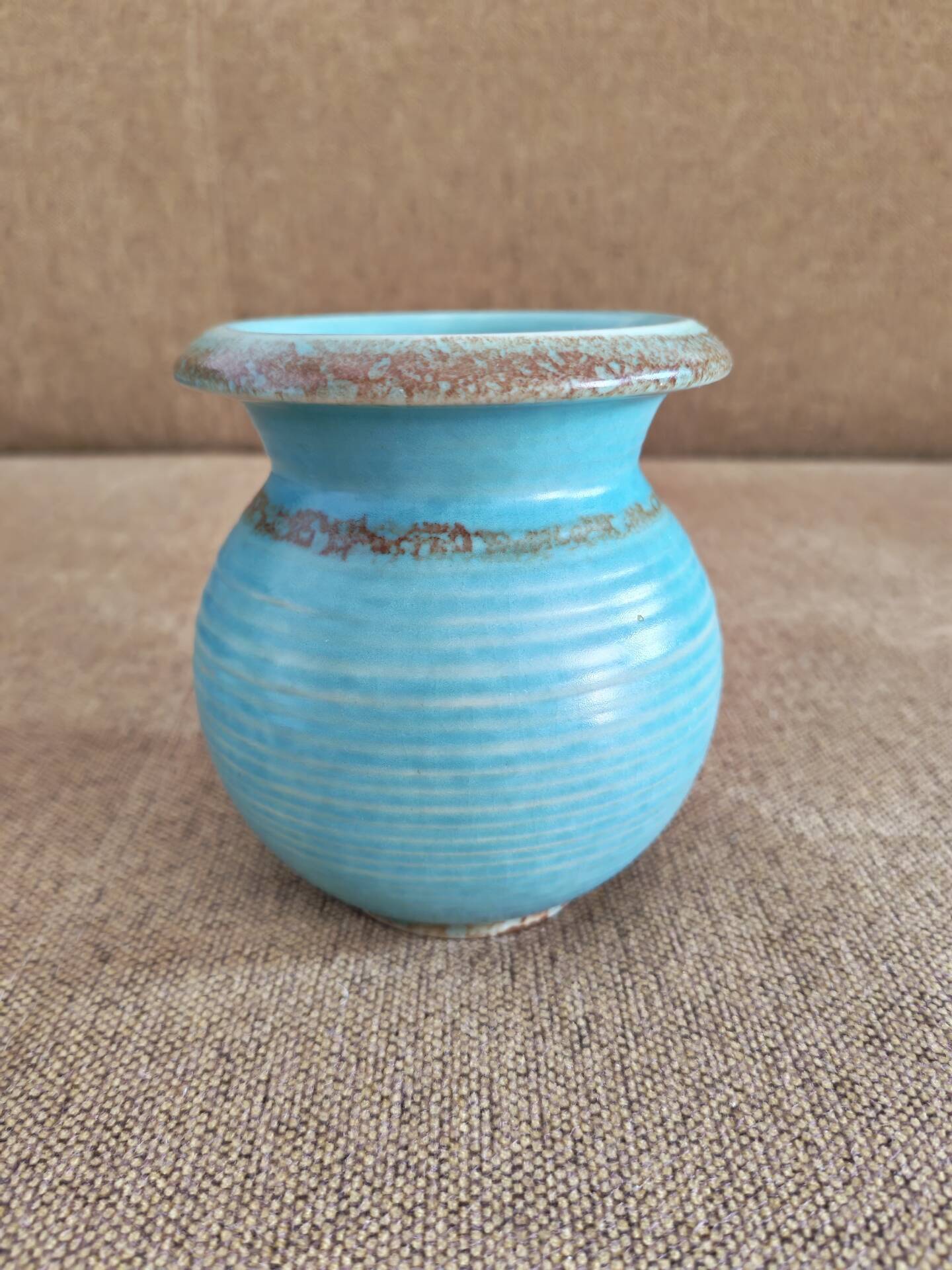 Vase boule vintage en céramique par Bodo Mans1960 