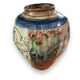 Glazed terracotta vase thierry basile