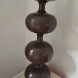 Floor lamp 70s turned wood
