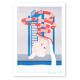 The Toboggan Woman, A4 Risograph, Signed Art Print