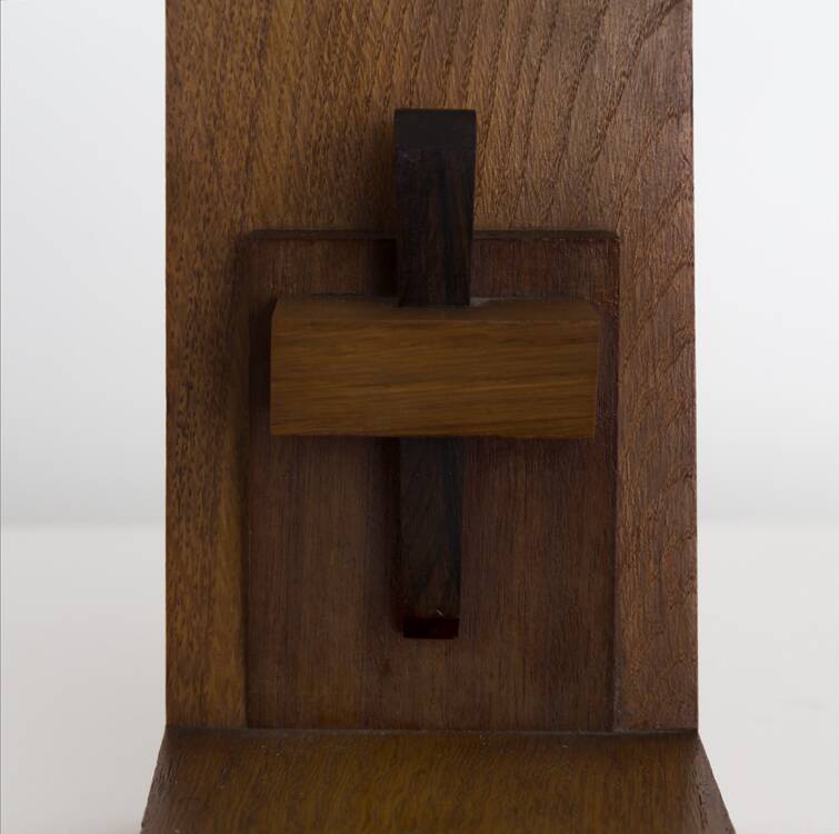1960s wooden bookends