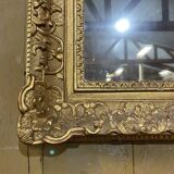 18th century Regency mirror in gilded wood