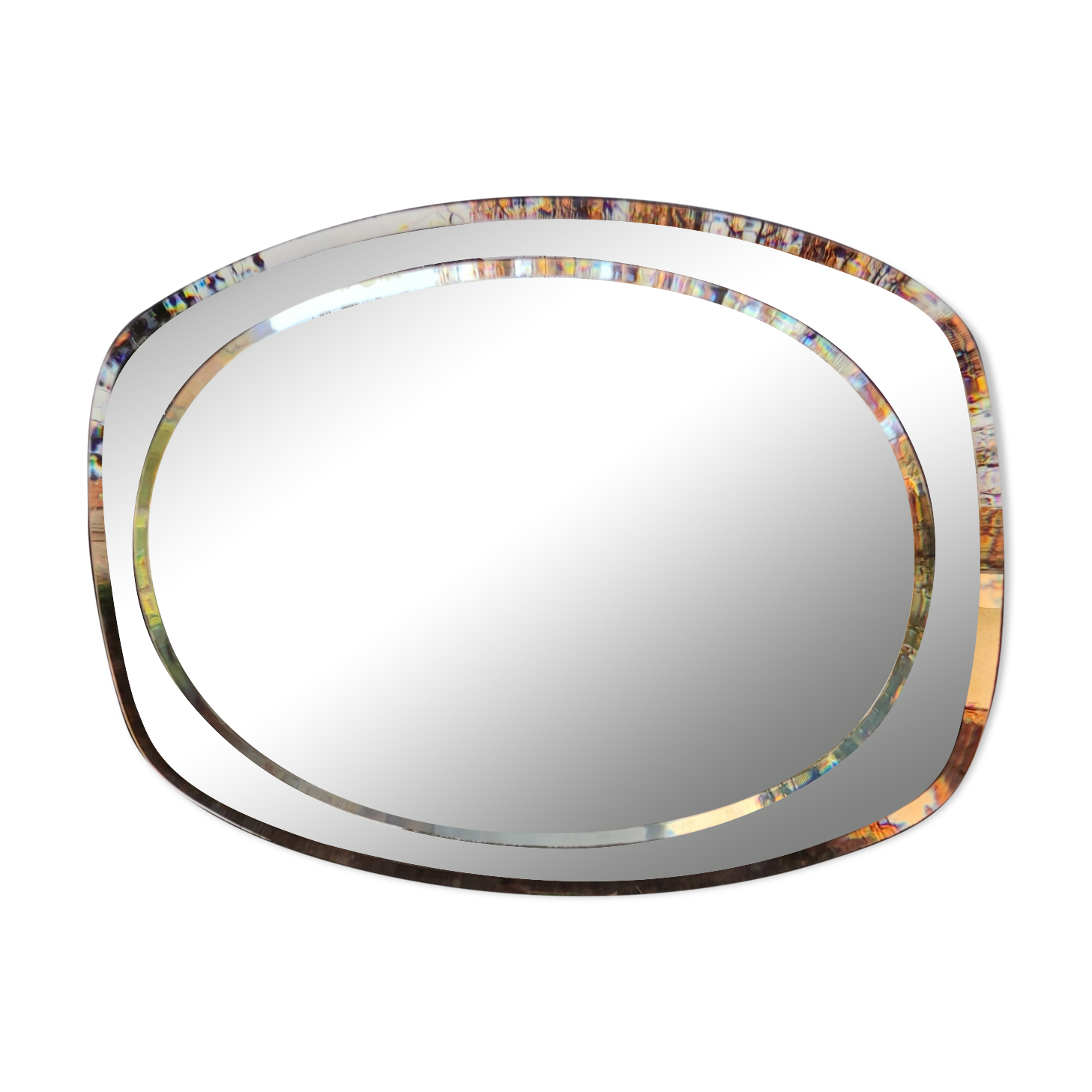Vintage smoked mirror