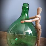 Demijohn 5L green round curved