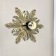 35cm handmade Brass Floral Theatre Wall Ceiling Light, Italy 1970