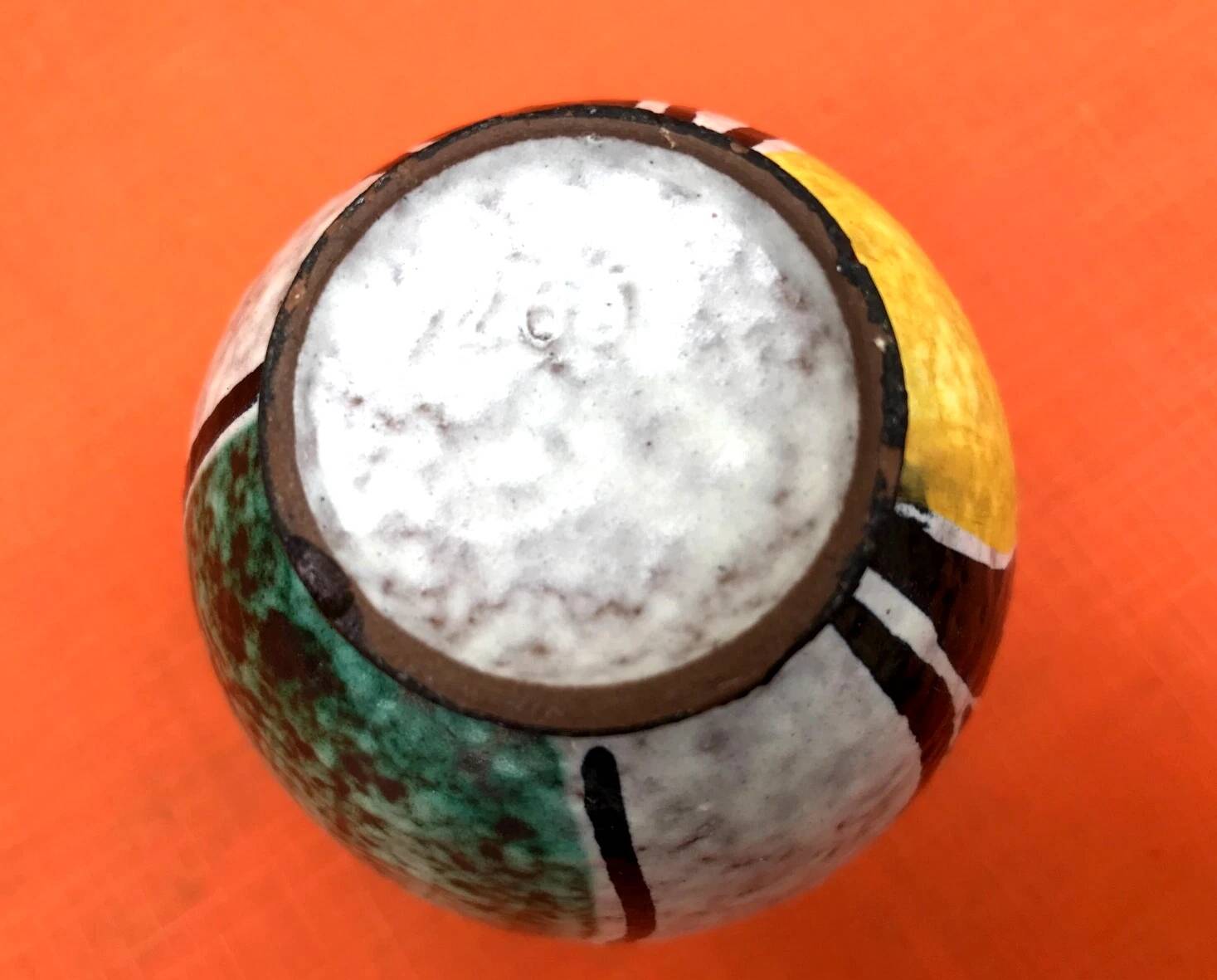 1950s Milano Vase  Geometric Decor