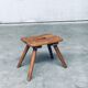 Folk Art Handmade Milk Stool, Late 1800s