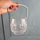 Bayel crystal ice bucket from France with Jean Couzon spoon.