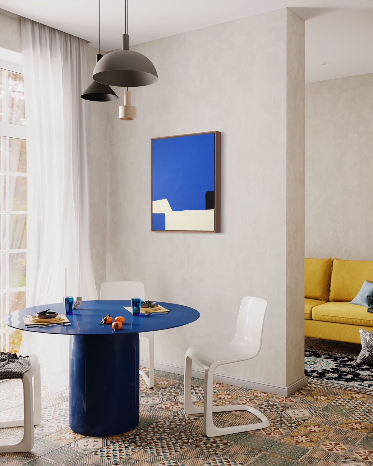 Klein Blue 81x65 cm original painting