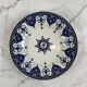 Large flat plate Sarreguemines Terre de fer Cluny