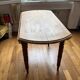 Antique round wooden table