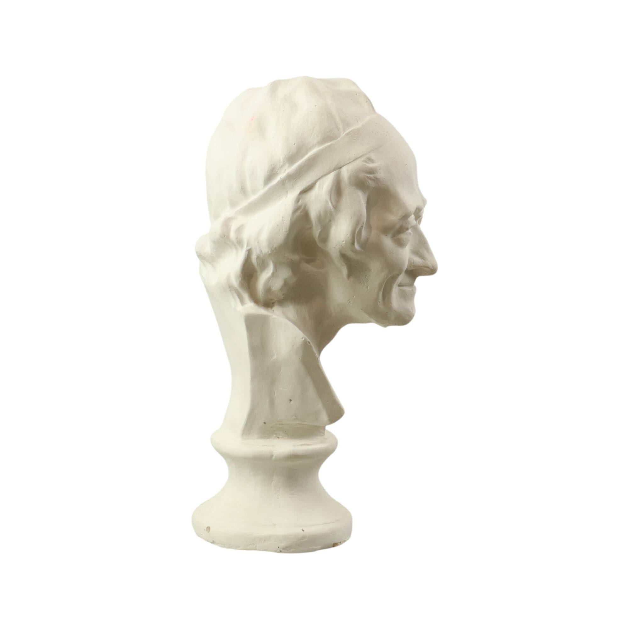 Large Classical Bust Bust Old Man Plaster 51cm