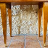 Vintage bedside table on compass legs, 1950 ́s