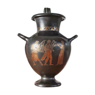 Reproduction artisanale italienne vase bucchero étrusque