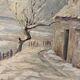 Peinture de paysage sous la neige