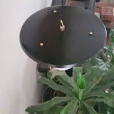 Vintage suspension sheet brass opaline glass