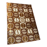 Grand tapis géométrique années 70 scandinave Space Age