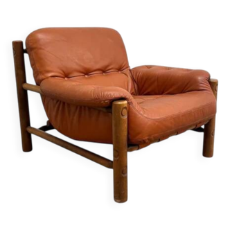 Vintage brutalist, Brazilian style lounge chair, 1960s