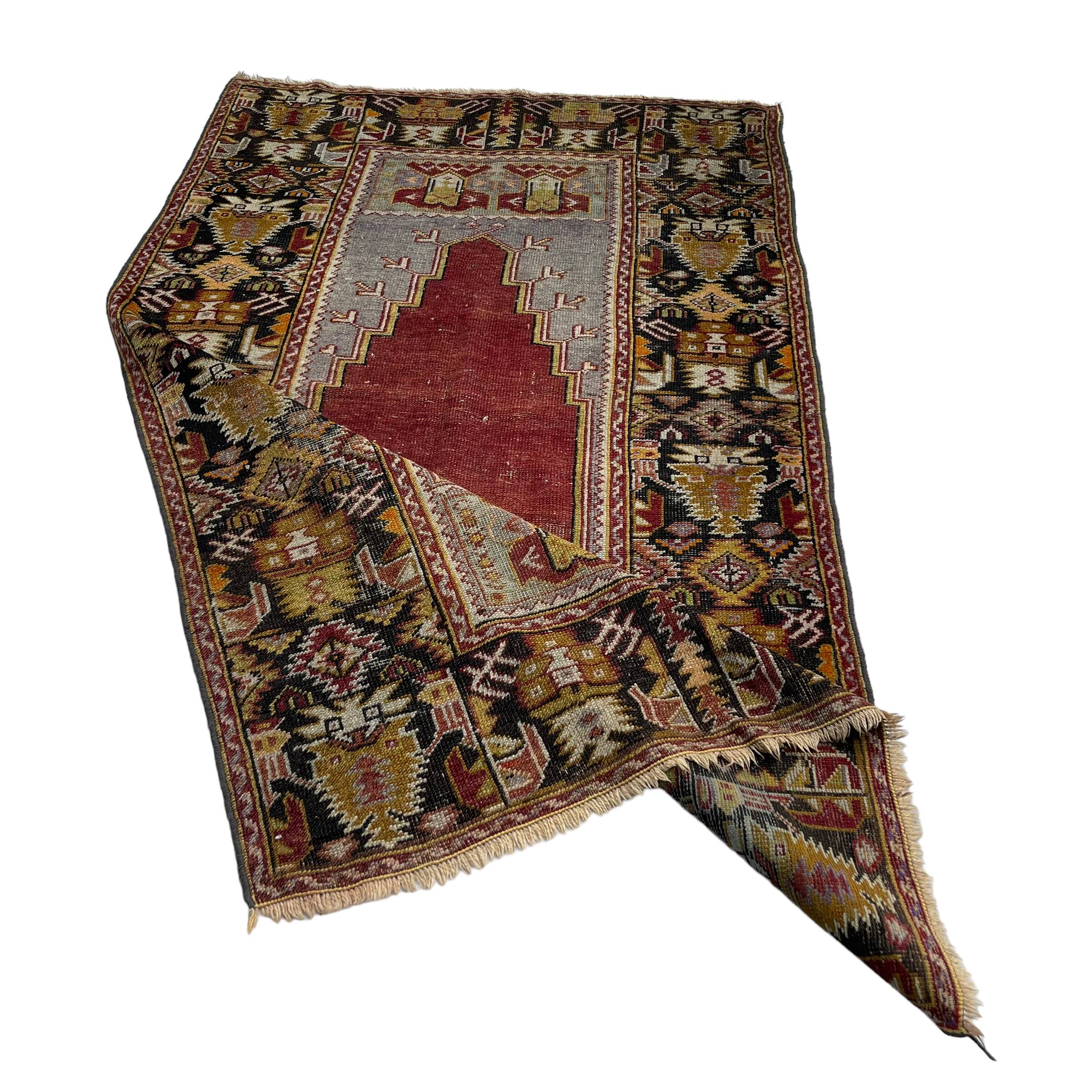 Tapis turc antique, 185 x 110 cm