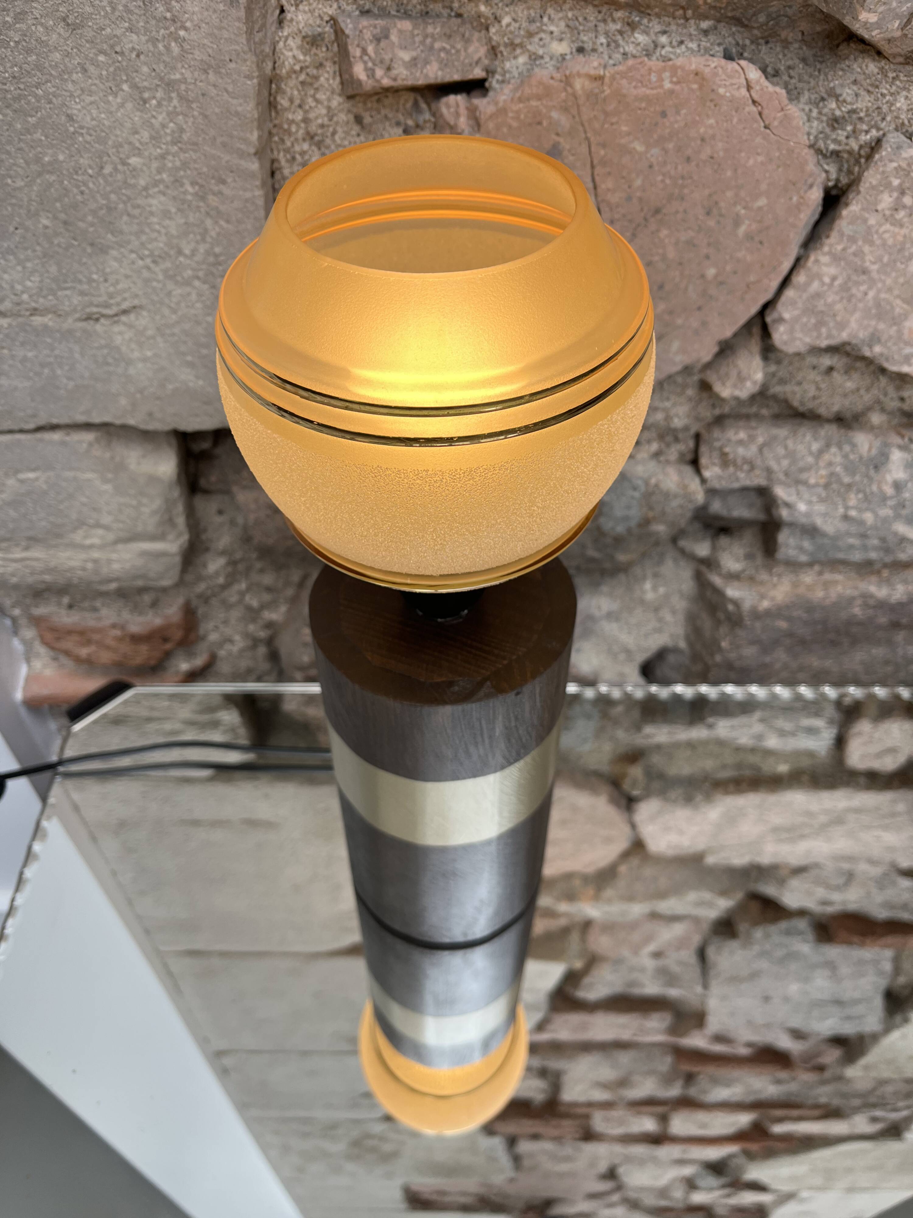 Lampe à poser globe années 50