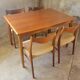 Table à manger extensible en teck par Grete Jalk pour Glostrup