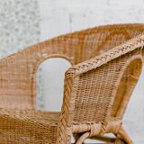 Rattan armchairs
