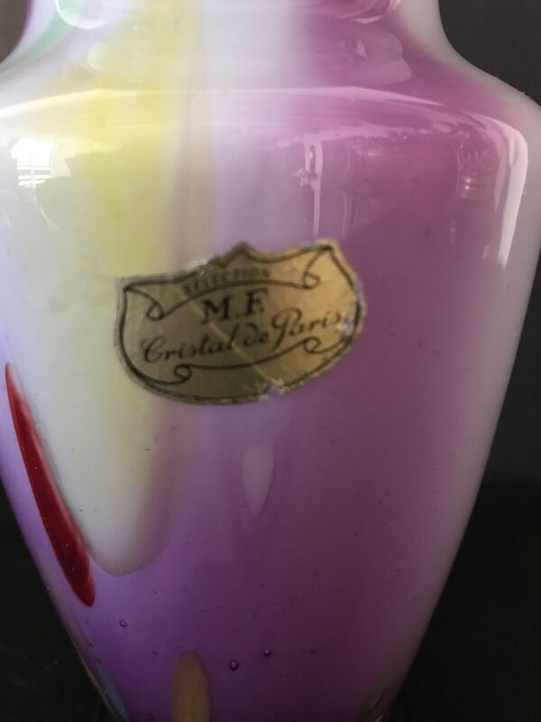 781 Cristal de Paris - sélection MF - vase en cristal soufflé bouche