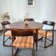 Series of 4 armchairs Baumann model flat called "sled"