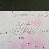 Abdelkrim Tajiouti (Born in 1970) - Mixed media on paper signed
