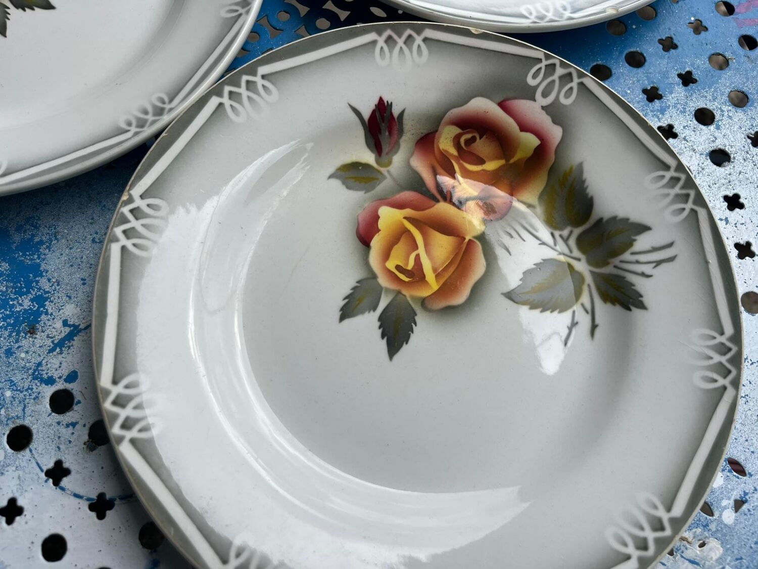 13 dessert plate digoin adele