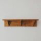 Handcrafted wall shelf in solid fir.