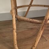 Small round rattan table