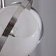 Vintage Space Age Italian Chandelier with Glass Lights, 1970s